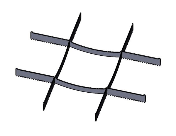 Abstandhalter für Grillplatte Quadrat